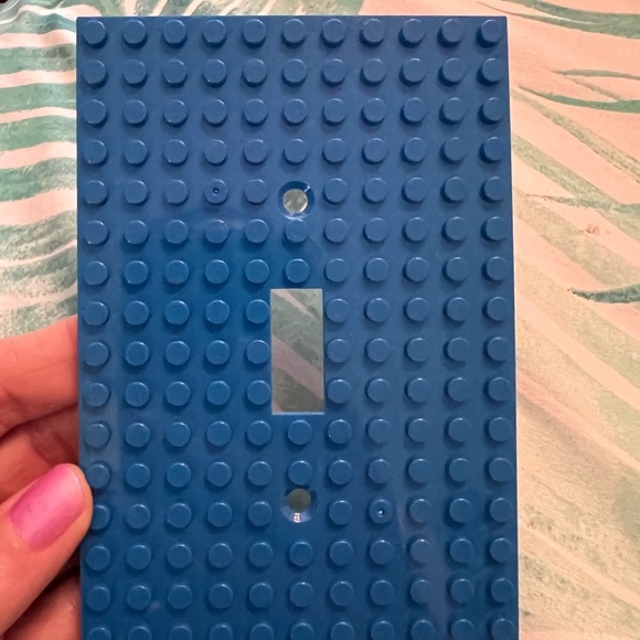 Light switch cover like Lego blue - Picture 3 of 4